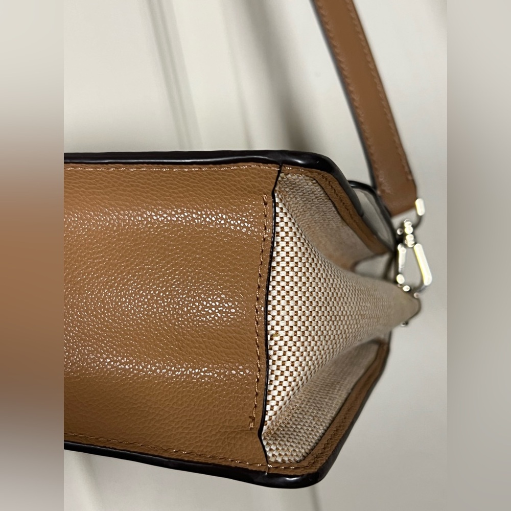Kate Spade Voyage Canvas Crossbody bag, tan brown, shoulder bag, purse - Picture 10 of 14